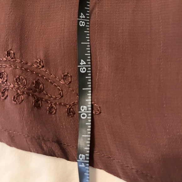 Nataya Womens Medium Beige Embroidered Mesh Lace Titanic
Sheer Embroidered Dress - Picture 8 of 8